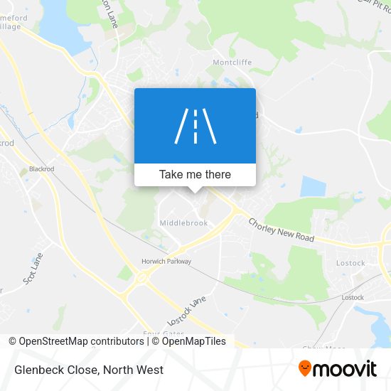Glenbeck Close map