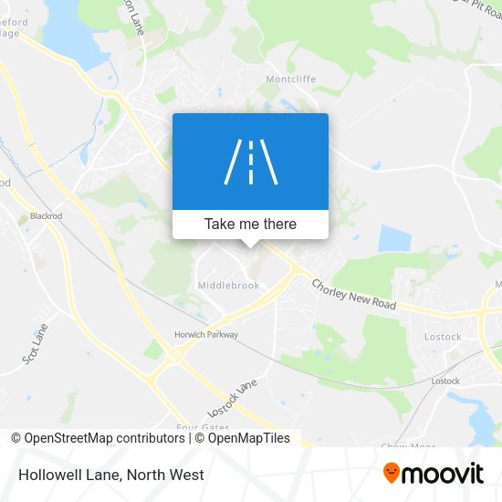 Hollowell Lane map