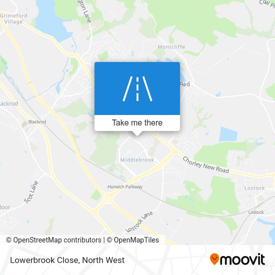 Lowerbrook Close map