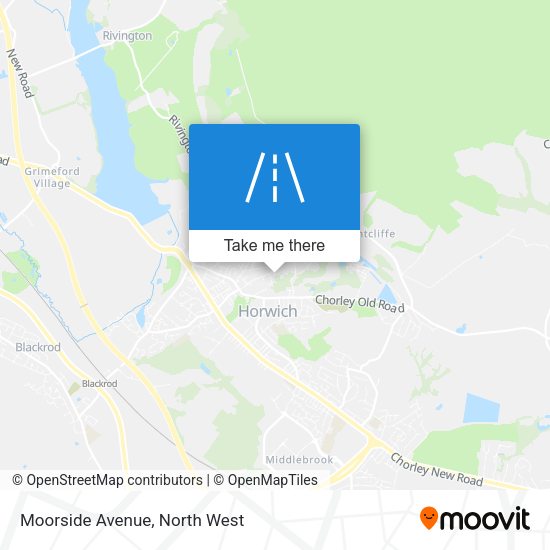 Moorside Avenue map