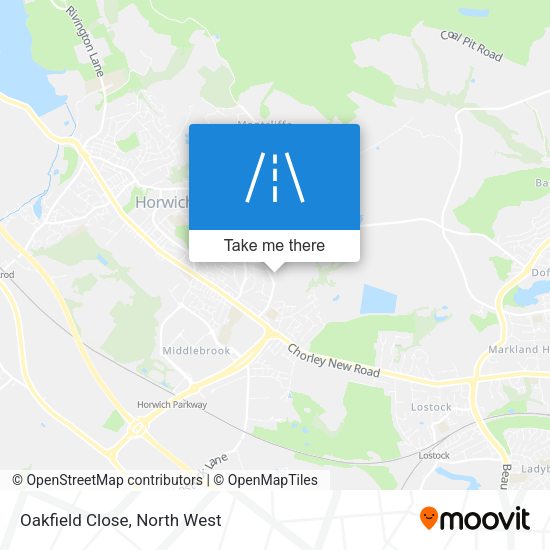 Oakfield Close map