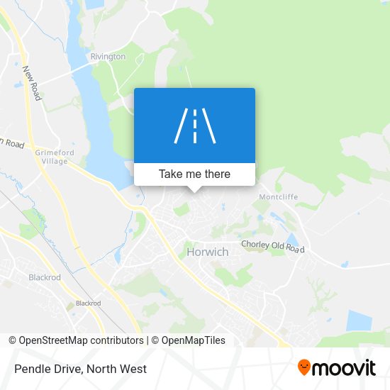 Pendle Drive map