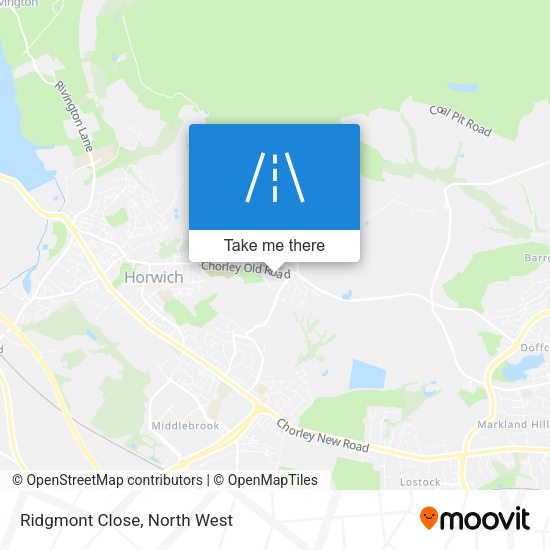 Ridgmont Close map