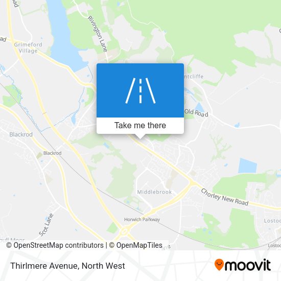Thirlmere Avenue map