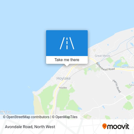 Avondale Road map
