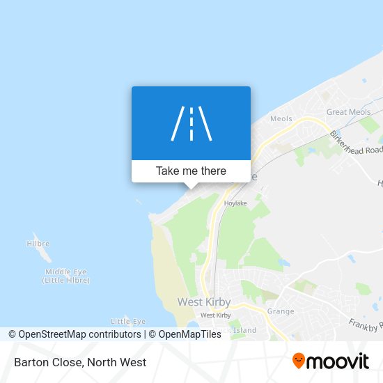 Barton Close map