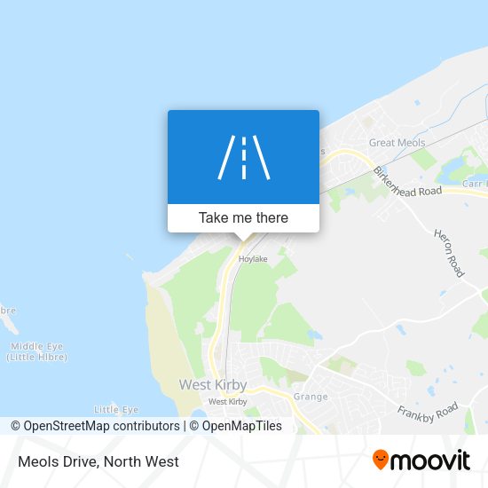 Meols Drive map
