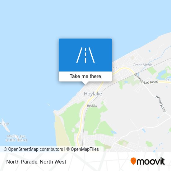 North Parade map