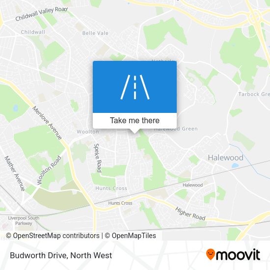 Budworth Drive map