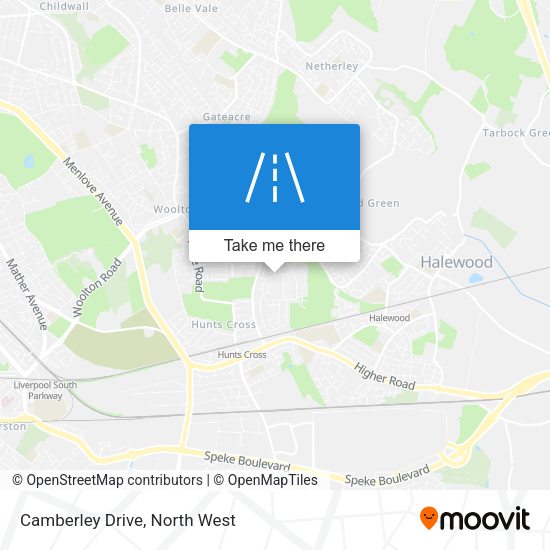 Camberley Drive map