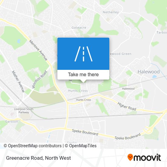 Greenacre Road map