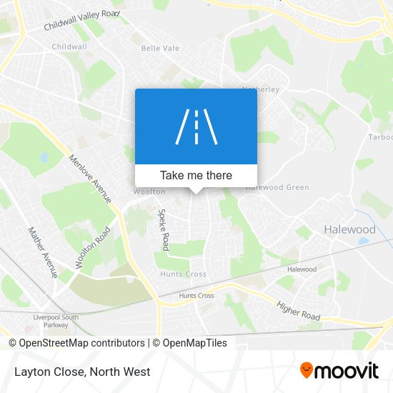 Layton Close map