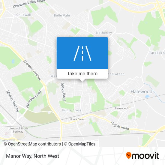 Manor Way map