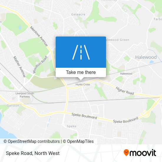Speke Road map