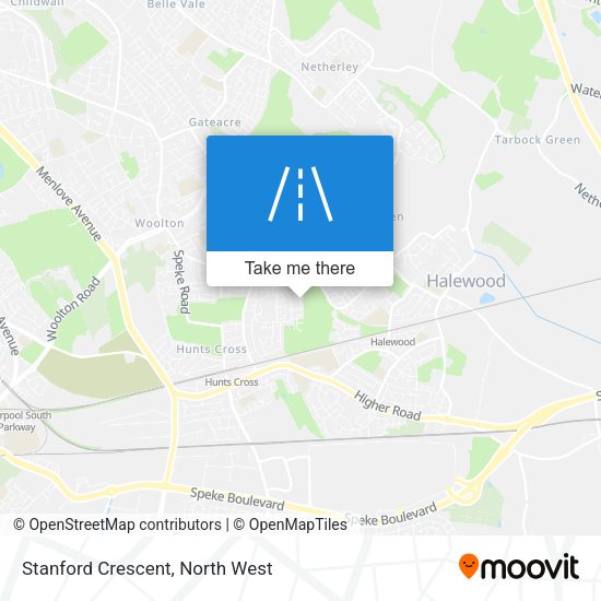Stanford Crescent map