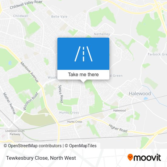 Tewkesbury Close map