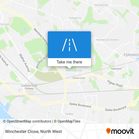 Winchester Close map
