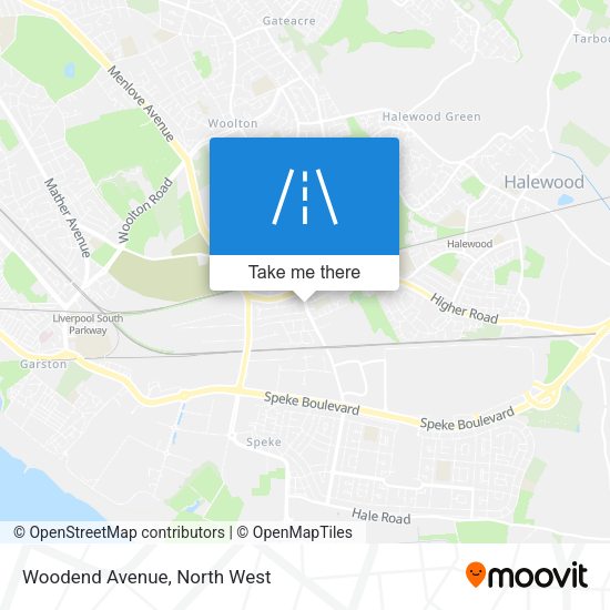 Woodend Avenue map