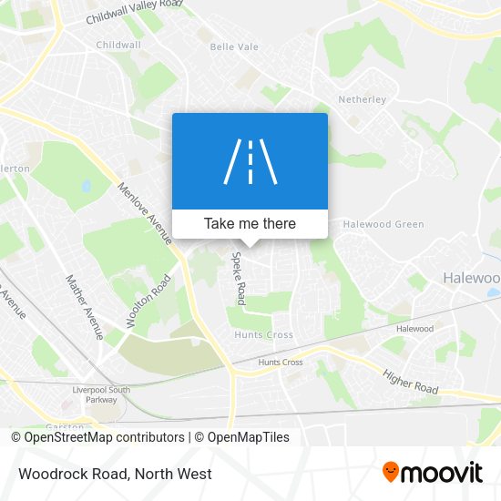 Woodrock Road map
