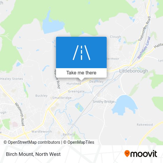 Birch Mount map