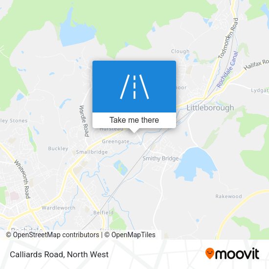 Calliards Road map