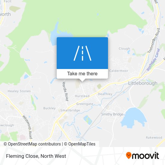 Fleming Close map