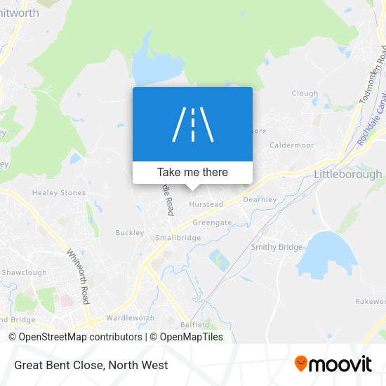 Great Bent Close map