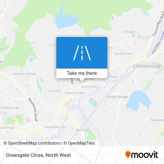 Greengate Close map
