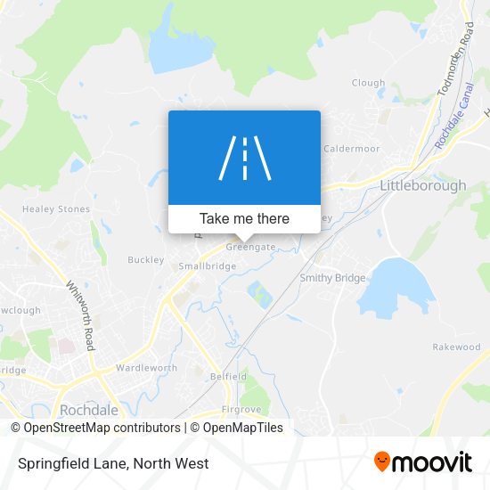 Springfield Lane map