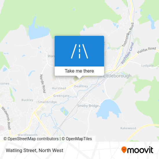 Watling Street map