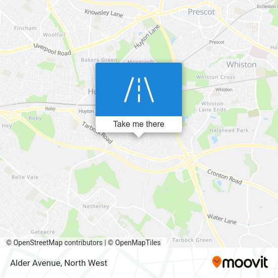 Alder Avenue map
