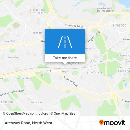 Archway Road map