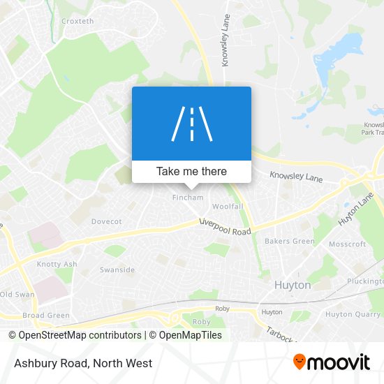 Ashbury Road map