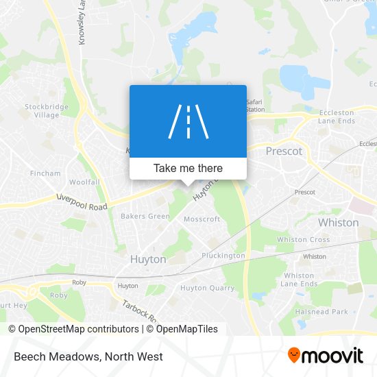 Beech Meadows map