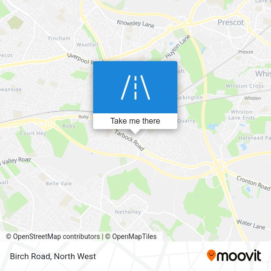 Birch Road map
