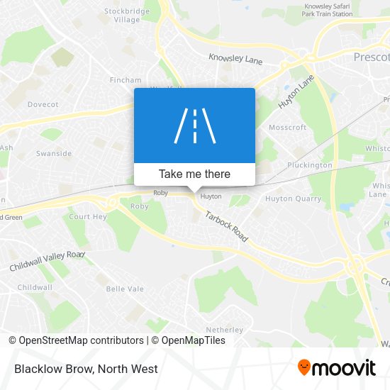 Blacklow Brow map