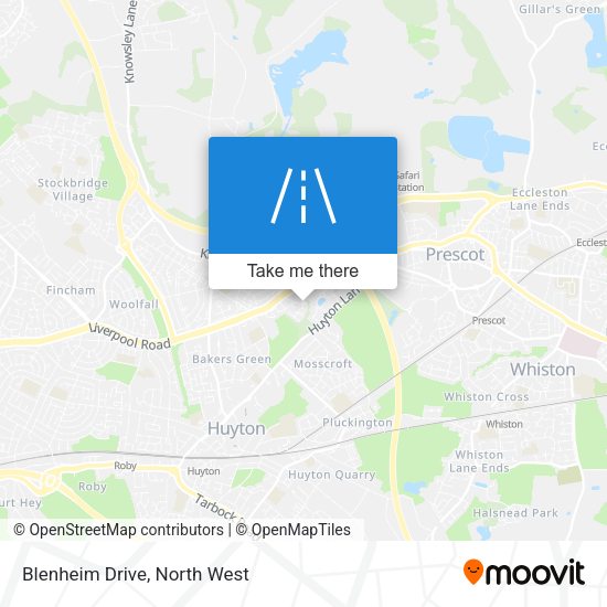 Blenheim Drive map