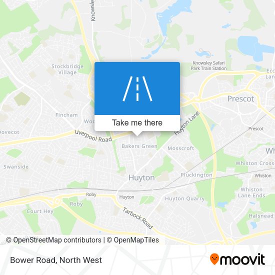 Bower Road map
