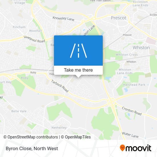 Byron Close map