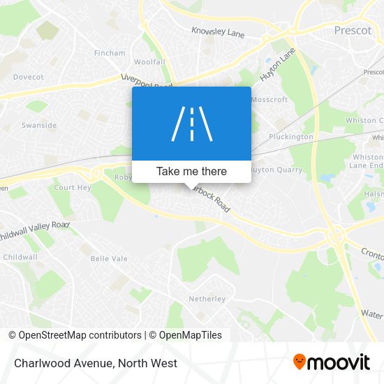 Charlwood Avenue map