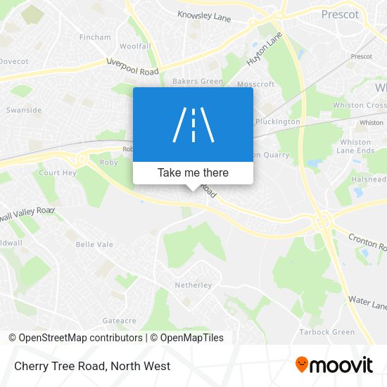 Cherry Tree Road map