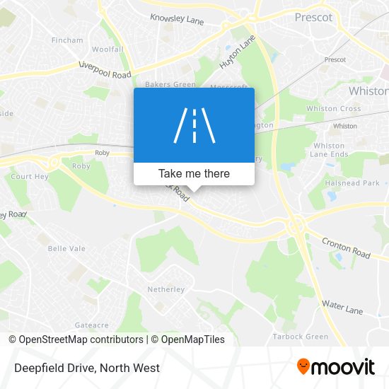 Deepfield Drive map
