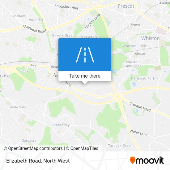 Elizabeth Road map