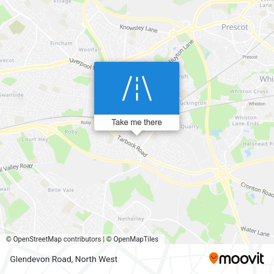 Glendevon Road map