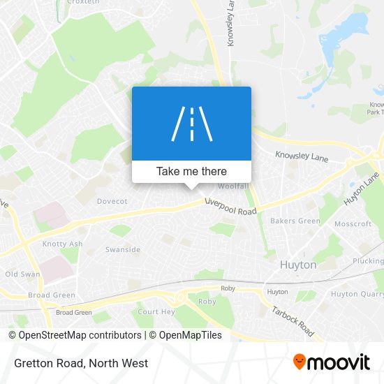 Gretton Road map