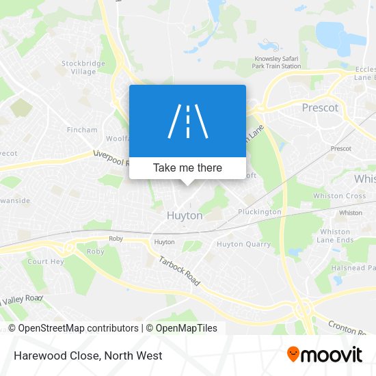 Harewood Close map