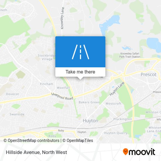 Hillside Avenue map