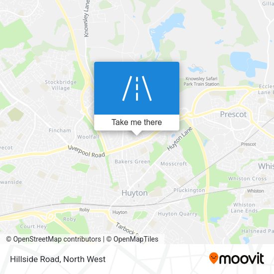 Hillside Road map
