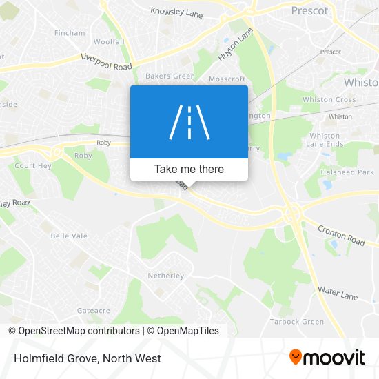 Holmfield Grove map