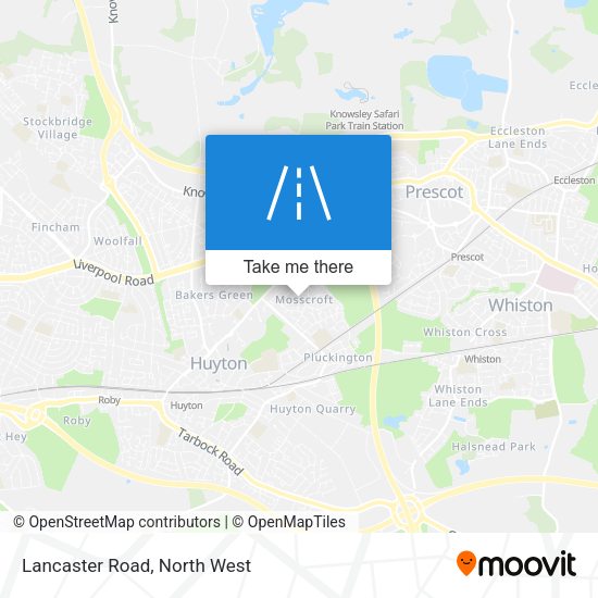 Lancaster Road map